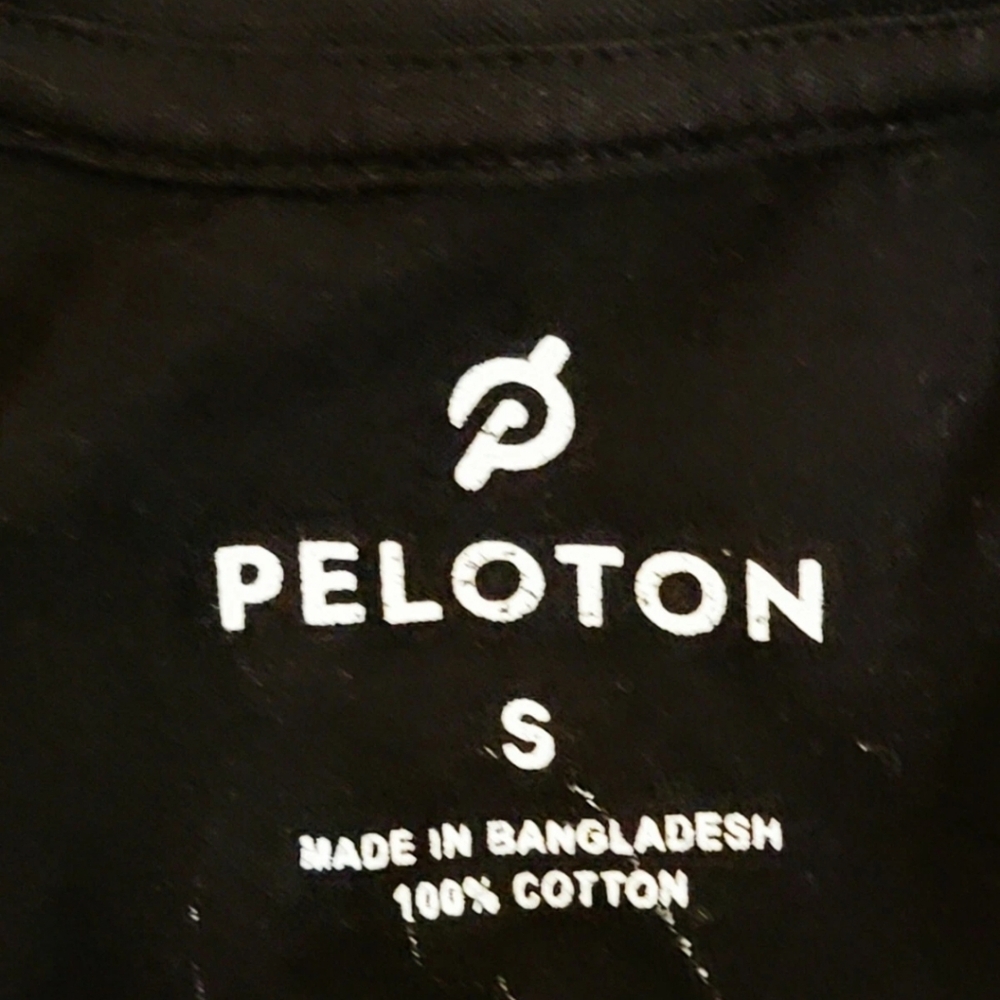 Peloton Century 100 Ride Short Sleeve T-shirt Tee Black Size Small - Picture 3 of 3